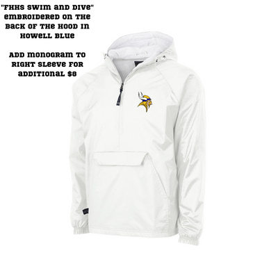 FHHS swim and dive pullover jacket