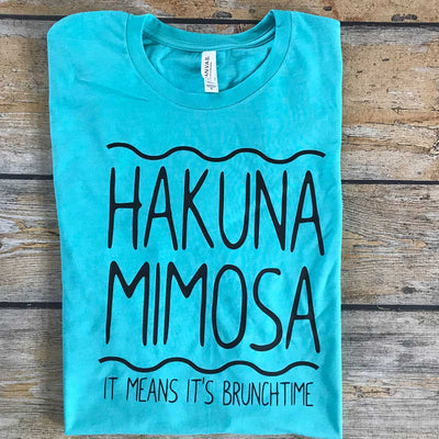 Hakuna Mimosa Vinyl Design Shirt