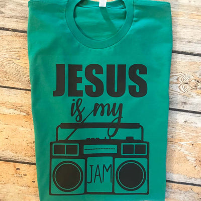 Jesus is My Jam Vinyl Design Shirt