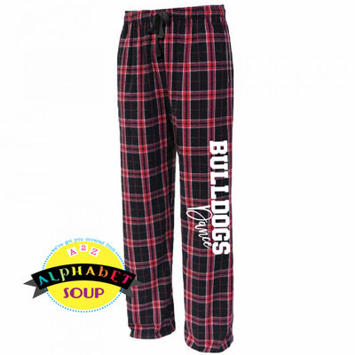 Pennant Flannel Pants with the FZS Jr Bulldogs Dance down the leg