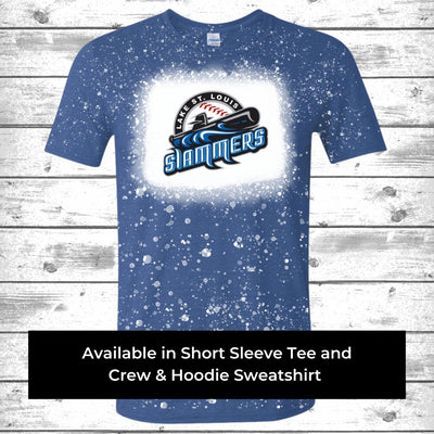 Slammers Baseball Personalized Team Spirit Wear Bleached Designs