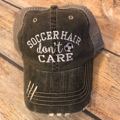 Soccer Hair Don't Care Hat