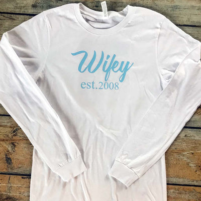 Wifey Vinyl Design Shirt