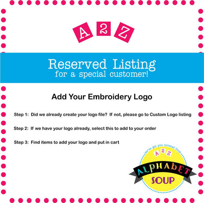 Add Embroidery Logo to Your Item