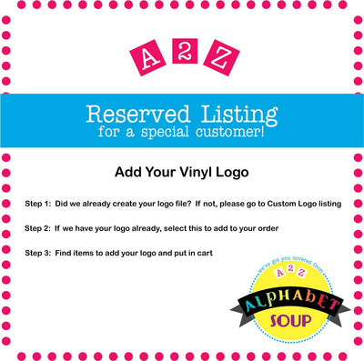 Add Your Vinyl Logo to Your Items