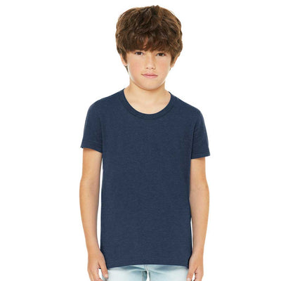 Personalized Youth Short Sleeve Tee - Heather Navy