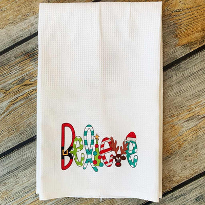 Sublimated Believe Hand Towel