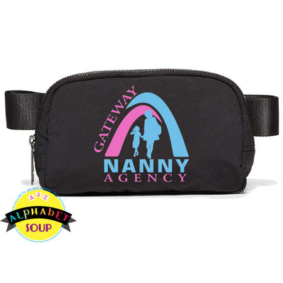 Belt bag with the Gateway Nanny Logo design