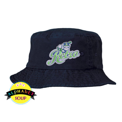 Retro Baseball Club Logo on the Sportsman Bucket Hat