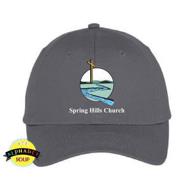 District Basic Hat with the Spring Hills Church logo embroidered on the front.