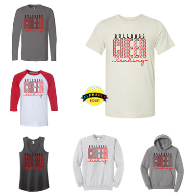 FZS Jr Bulldogs Chevron Cheerleading design on a variety of apparel.
