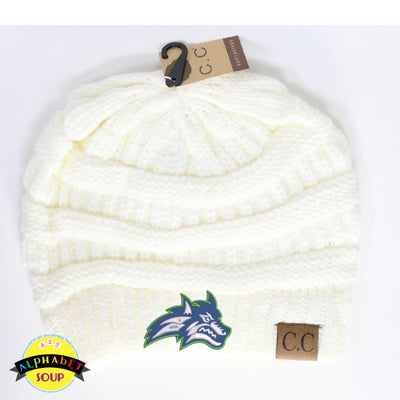 CC Ponytail Beanie with the Timberland Jr Wolves logo