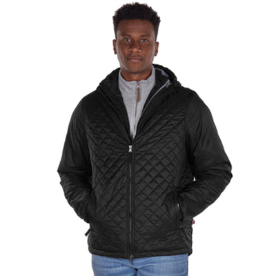 Charles River Quilted Hood Jacket to personalize with ICD logo or monogram