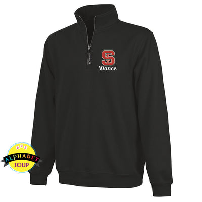 CRA 1/4 zip Crosswind Pullover with the FZS Jr Bulldogs Dance Design embroidered on the pullover