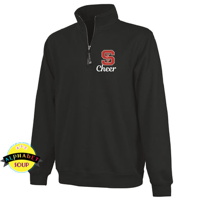 Charles River Apparel Crosswinds 1/4 Zip Pullover with FZS Jr Bulldogs Cheer Design