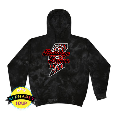 Colortone Crystal Wash Hoodie with a FZS Jr Bulldogs Dance Design