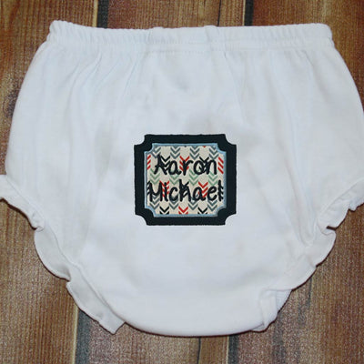 Applique Square with Name/Monogram Ruffle Bloomers