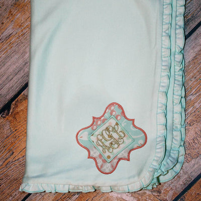 Applique with Name/Monogram Baby Blanket