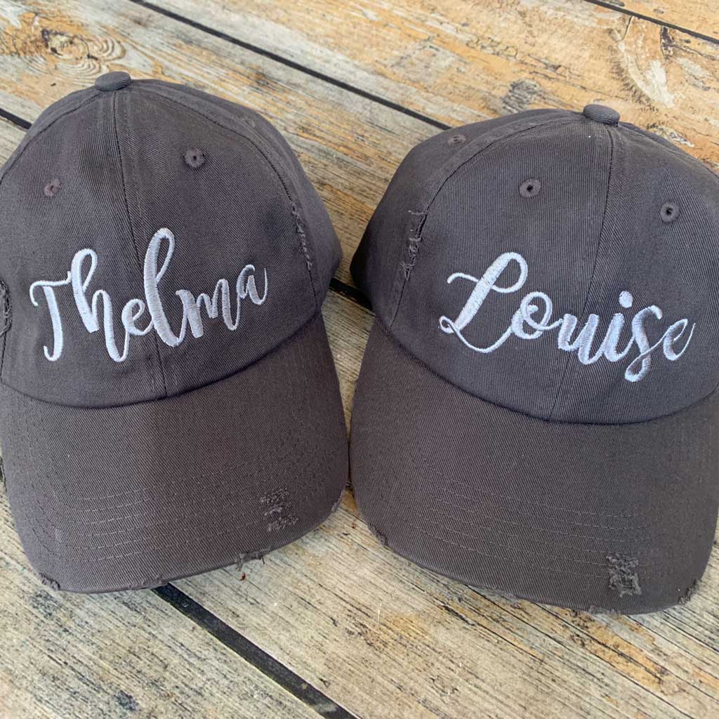 Every Thelma needs a Louise hats Thelma and Louise Hat Set – Alphabet Soup Designs main image 4