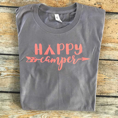 Happy Camper Vinyl Design Shirt