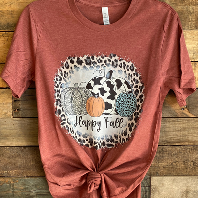 Happy Fall Tee with pumpkins