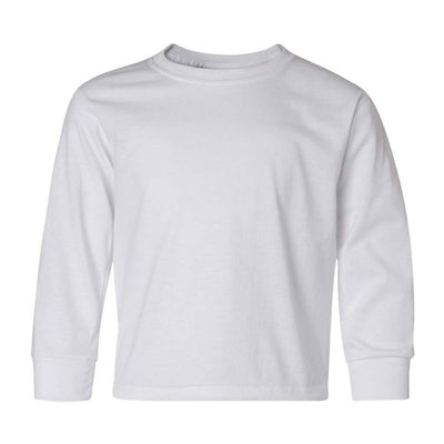 Personalized Youth Performance Long Sleeve Tee - White