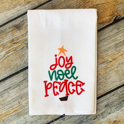 Sublimated Joy Noel Peace Hand Towel