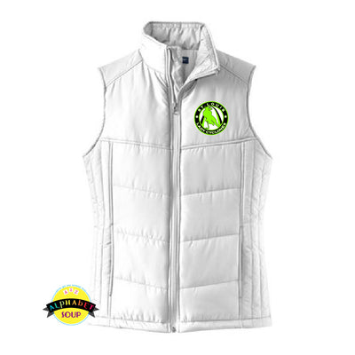 Port Authority Ladies Puffy Vest with the St. Louis Lady Cyclones Logo