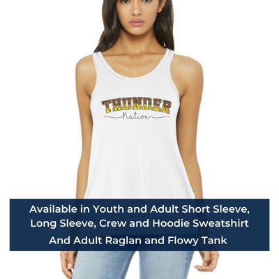 Thunder Nation Softball Personalized Spirit Wear with Leopard & Softball Letter Design
