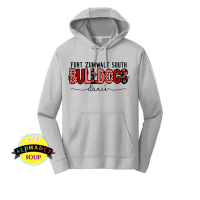 Port and Co Performance Hoodie with the FZS Jr Bulldogs Dance Design
