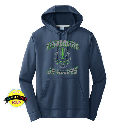 Timberland Jr Wolves Design on a Port and Co Performance Hoodie
