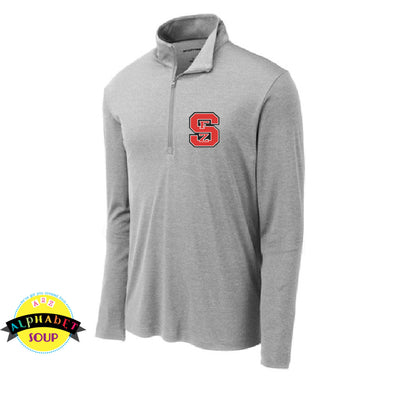 Sport-Tek  1/2 zip light weight performance pullover with the FZS logo done in vinyl 