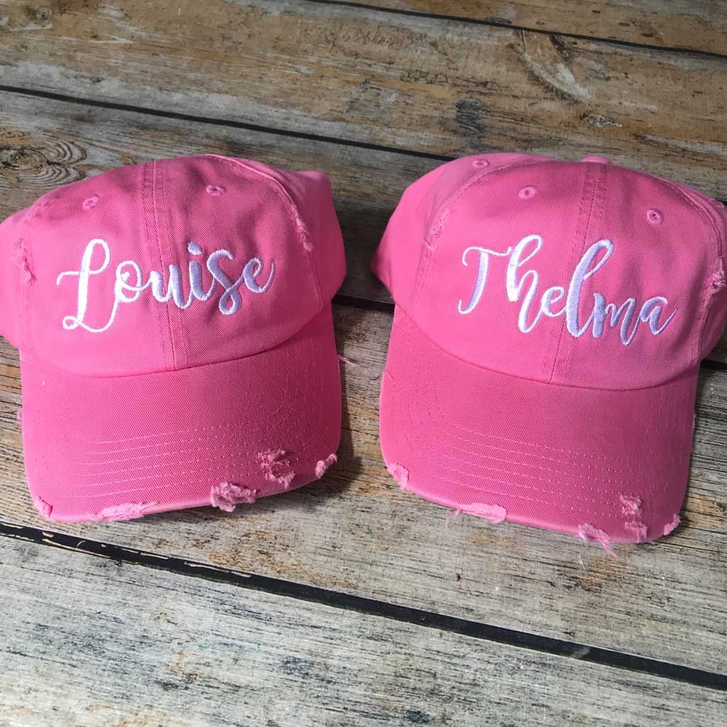 Every Thelma needs a Louise hats Thelma and Louise Hat Set – Alphabet Soup Designs main image 2