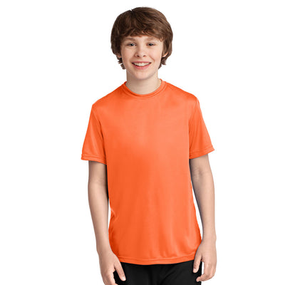Personalized Youth Performance Short Sleeve Tee - Orange