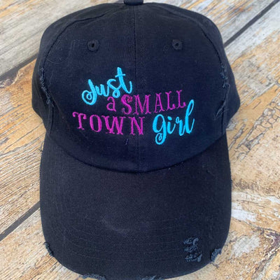 Just a Small Town Girl Hat in Blue