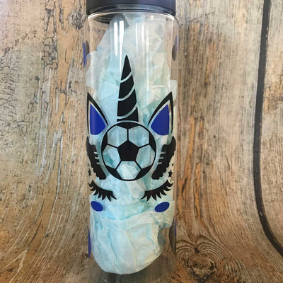 Unicorn Soccer Ball Water Bottle