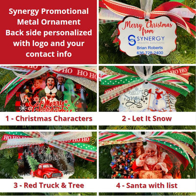 Synergy Promotional Ornament, personalized metal ornament
