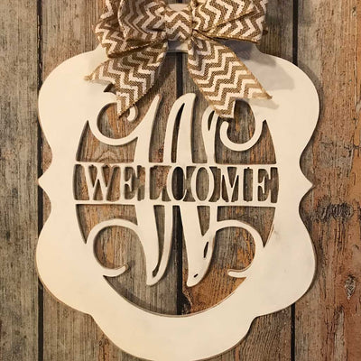 Alice Welcome Wood Hanging